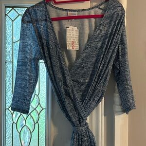 Lularoe Michelle wrap dress. Super soft.  New with tags! Small!
